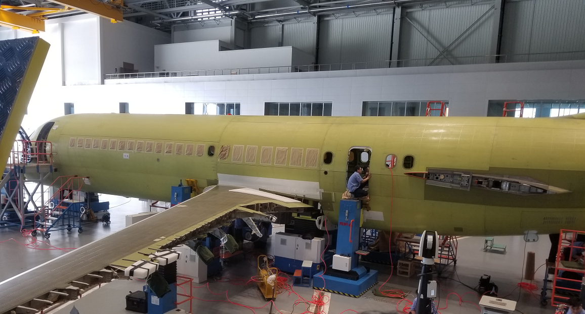 國產C919飛機裝配線